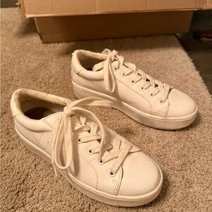 Steve Madden Cream Lace-Up Sneakers